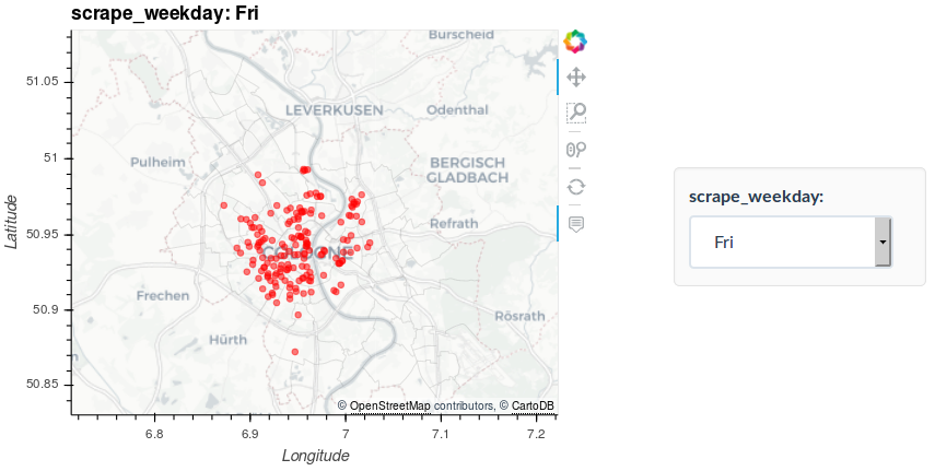 GeoView interactice map with widget